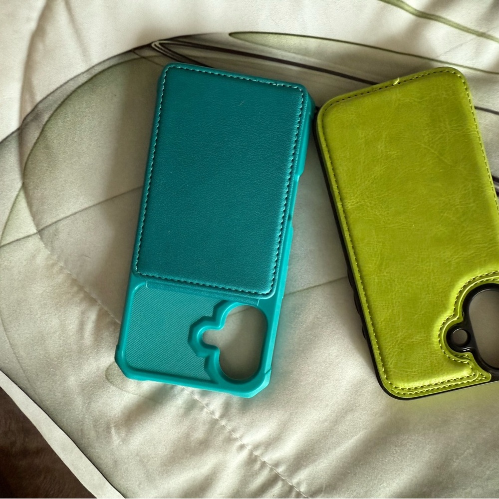 Stylish Teal and Lime Green Phone Cases